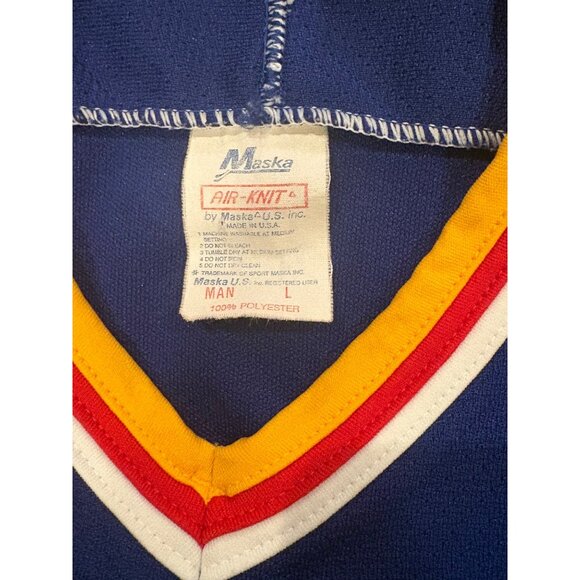 Vintage 90's CCM Maska Air Knit St. Louis Blues Stitched NHL Hockey Jersey Large - Picture 6 of 6